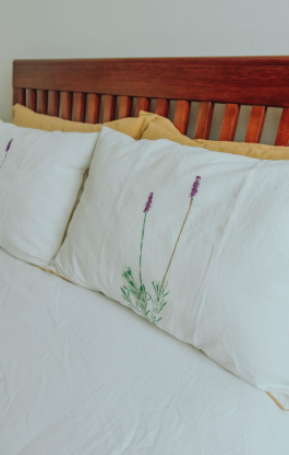 Funda de almohada lavanda